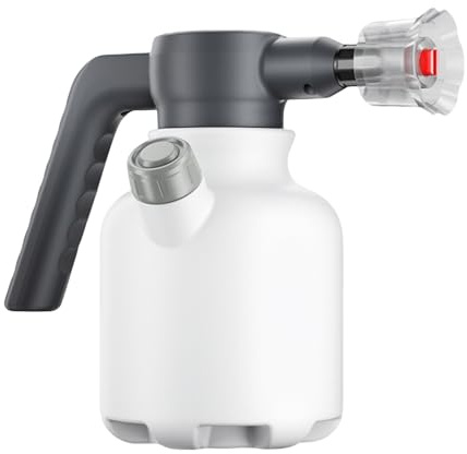Jingyash Spruzzatore di Schiuma | Nebulizzatore Ricaricabile Da 2 Litri | Spruzzatore di Schiuma Elettrico per Auto | Per Casa Cucina Interno Esterno Giardino Patio Prato Pulizia e