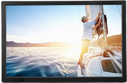 Cuifati Kleiner 15,4-Zoll-Smart-TV, Sprachfernbedienung, Integrierte Streaming-Apps, ATSC-Tuner, WLAN-Bluetooth, USB-Wiedergabe, HD-Fernseher für Küche, Schlafzimmer, Wohnmobil,