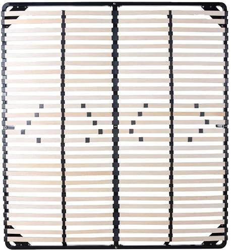 CADENTRO Sommier à Lattes 180x200 cm - 1 Pied Central Inclus