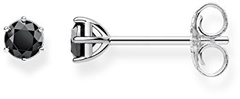 Thomas Sabo Ohrstecker Schwarzer Stein 925 Sterling Silber H1964-051-11