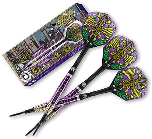 Shot! Soft Dart Roman Empire Caesar 95% Tungsten Softtip Darts Softdart (18 Gr)