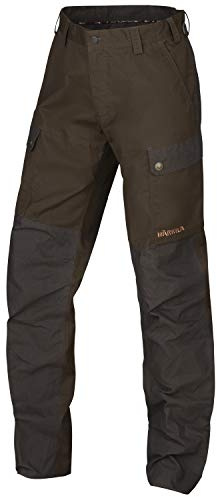 Härkila wasserabweisende Jagdhose für Herren Asmund - Ansitzhose für Jäger - Leise Pirschjagdhose mit Wachsbehandlung, Farbe:Braun, Größe:58