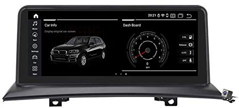 Buladala Qualcomm Android 10 Coche Radio de Navegación GPS para BMW X3 E83 2004-2010 con 10.25 Pantalla Construido CarPlay DSP Support Split Screen/Coche Estéreo Multimedia Play/CD SWC,N400