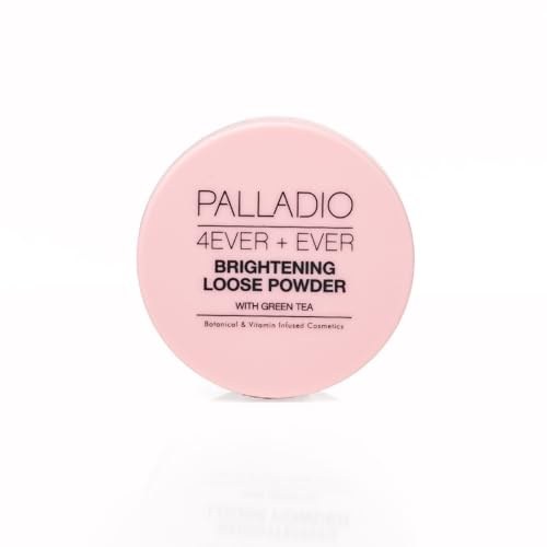 Palladio 4 Ever+Ever Mattifying Loose Setting Powder, hellt dunkle Kreise auf, hellt und schafft ein Aussehen von Leuchtkraft, weichem, strahlendem Finish den ganzen Tag über (aufhellendes Pulver)