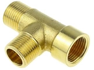 Messing-Rohrverschraubung T-Winkel 2-Wege-3-Wege-1/8-1/4-3/8-1/2-3/4-Innengewinde Kupfer-Wasser-Gas-Öl-Rohradapter-Kupplungsstecker-PE-MMF,3/8