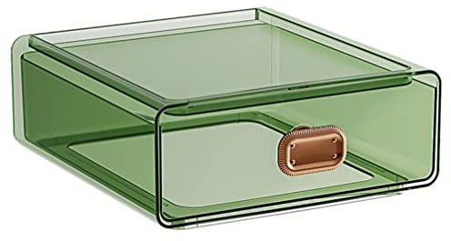 Veemoon Kasten Desktop-aufbewahrungsbox Thekenvitrine Stapelbare Make-up-aufbewahrung Kosmetik-aufbewahrungsorganisator Make-up-organizer-schublade Lagerung Möbel Das Haustier Büro