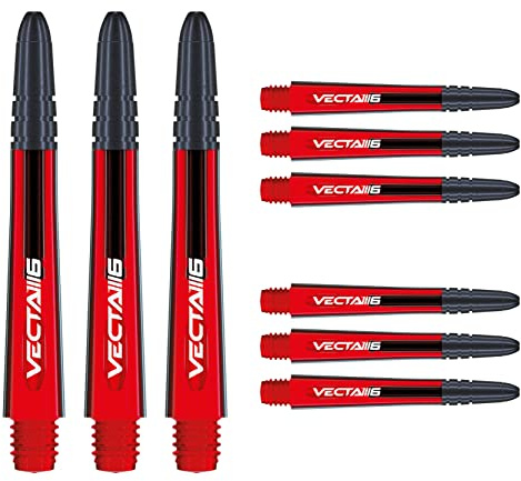 WINMAU Vecta Dartschäfte - 3 Sets pro Packung (insgesamt 9 Pfeilstiele)