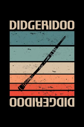 Retro Didgeridoo Music Book: Didgeridoo music book for Didgeridoo Player, 6 x 9 with 120 pages, blank staff, softcover