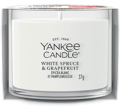 Yankee ljus vit gran och grapefrukt fylld votivljus