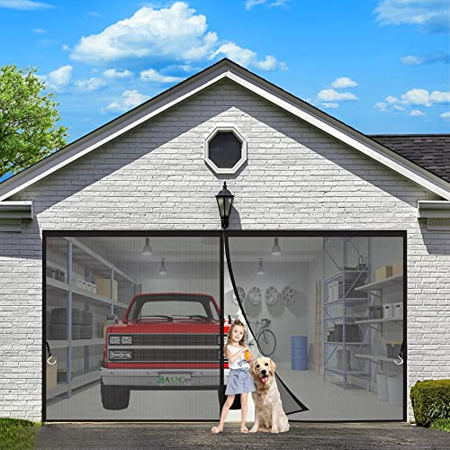 Magnet Fliegengitter Tür 255 x 300 cm Vorhang für Holz, Eisen, Aluminium Türen und Balkon Einfache Installation Schwarz