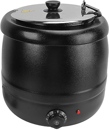 10L Elektrischer Thermoskanne, 400W Suppenkessel mit Abnehmbare Edelstahl Liner Topf W?rmeisolierung Lebensmittel Suppe W?rmer Topf, f¨¹r Party Catering Restaurants K?che, suppentopf elektrisch