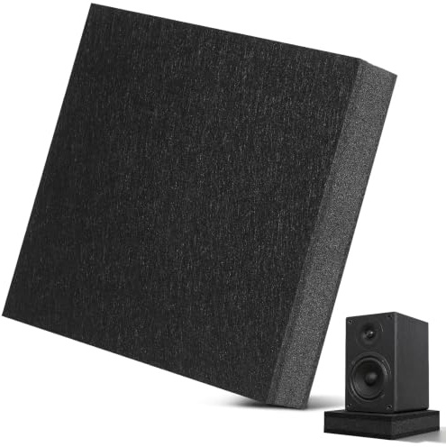 Abaodam Subwoofer Isolation Pad Speaker Sound Dampening Panel Foam Vibration Reduction Mat for Studio Floor Desktop Audio Equipment