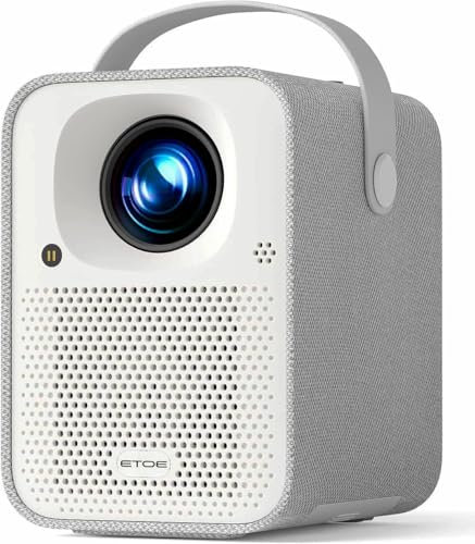ETOE Seal Beamer 4K Full HD Mini Projektor mit Autofokus und Trapezkorrektur, 500 ANSI Lumen 150Zoll, Tragbarer Outdoor Heimkino mit Google TV, Netflix-Zertifiziert, 5G WiFi und Bluetooth smart beamer