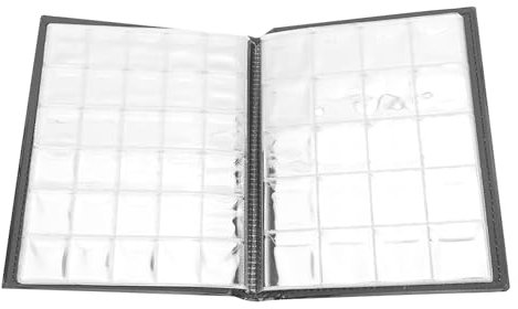 Sammelmarken, Medaillen, Abzeichen, Album mit 250 Taschen, Sammelbuch mit 10 Seiten, Ideal für Sammler (BLACK)