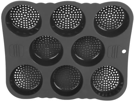 Aramox Teglie Grandi per Muffin, Stampi in Silicone per Hamburger e Panini, Teglia Antiaderente Jumbo Whoopie Pie per All'uovo, Pane di Mais, Torte a Strati con Circolazione