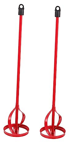HOLIDYOYO Paint Mixer Paddle for Drill Spiral Stirring Rods for Paint Cement Grout and Coating Compound Heavy Duty Mixing Tools for Buckets 16.54 in 2 Pack