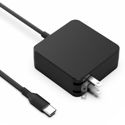 65W USB C Laptop Charger for Home, Office & Travel, Type C Power Adapter Compatible with MacBook Pro, Dell XPS/Latitude, Lenovo ThinkPad, HP Spectre, Acer Chromebook and Any Laptops or Smart Phones1