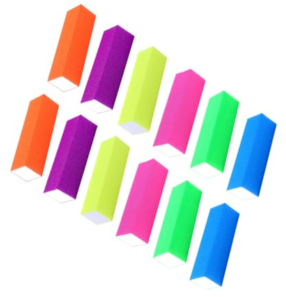 Gogogmee 12 pezzi Blocchi Lucidanti per Unghie in EVA Colorati Strumenti Manicure Professionali per per Unghie Resistenti e Riutilizzabili Blocchi Abrasivi Portatili per Lucidatura