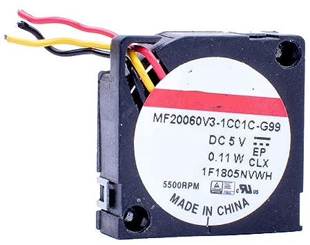 MF20060V3-1C01C-G99 2cm 20mm Ventilateur 20x20x6mm DC5V 0.11W 5500 TR/Min Ventilateur centrifuge soufflage latéral Drone projecteur