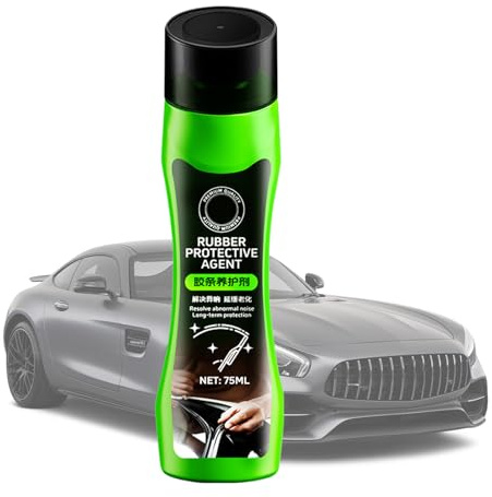 Generisch Pflege | 75ml Kunststoff Auffrischer | Zierleisten Reparatur Pflege | Mit Schwammapplikator für Fensterdichtungen, Türgummis, Motorhaube & Kofferraum ideal für Auto, LKW & Außenbereich