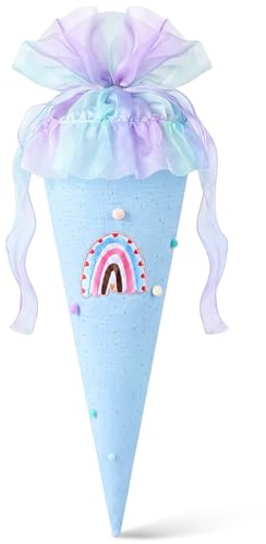 iZoeL Einschulung Schultüte Junge Große Zuckertüte Schulkind Geschenk Blau | Super große Schultüte Blau, Schultüte Füllung Junge, Geschenktüte Zuckertüte Schultüten für Schüler Studenten