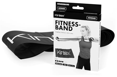 Kintex Fitnessband 2,5 m x 15 cm Gymnastikband für Training und Sport | Elastisches Fitnessband aus 100 % Latex für Krafttraining, Physiotherapie, Yoga, und Pilates – reißfest, langlebig