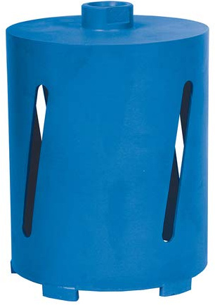 Diamond Core Drill Bit 107mm x 150mm Heavy Duty Steel Body core Drills with Diamond dust Cutting Segments. Ideal for Dry Cutting Clean Holes in Masonry. Use with 1/2 BSP Compatible arbors and Drills
