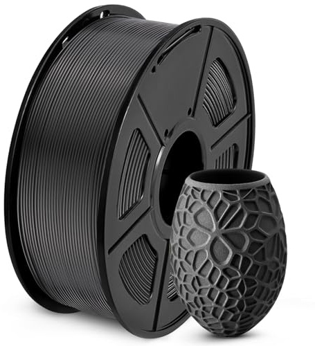 SUNLU PLA Filament 1.75mm Black PLA 1KG, Neatly Wound 3D Printer Filament