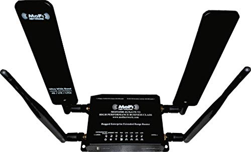 MOFI4500-4GXeLTE-SIM8-V3 4G/LTE Router with Dual Upgraded Cell Antennas | Compatible with AT&T, T-Mobile, Verizon | Supports Bands 2, 4, 5, 12, 13, 14, 17, 66, 71