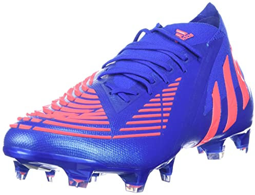 adidas Predator Edge.1 Firm Ground Cleats Soccer Shoes, 10.5, HI-RES Blue/Turbo/HI-RES Blue