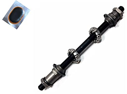 Fahrrad Achse Hinterradachse Ø 9,5 mm Länge: 178 mm inkl. maxxi4you Fahrradklingel