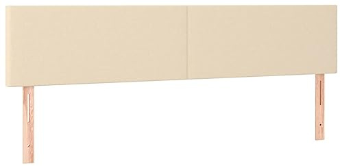 vidaXL Sänggavlar gräddvit 200x5x78/88 cm tyg