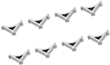 OSALADI 8Pcs Freezer Shelf Clips Aluminium Adjustable Cooler Shelf Support Hooks Stainless Steel Bracket Refrigerator Clip Easy Install for Fridge Replacement