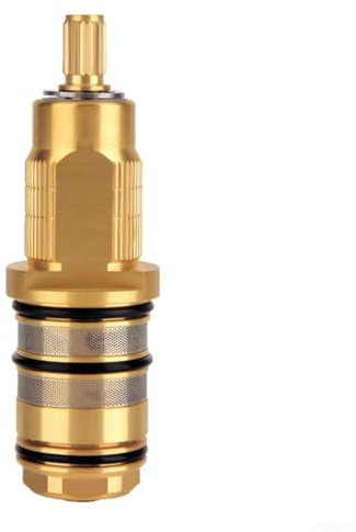 Oniissy Kit de réparation en laiton avec cartouche thermostatique de rechange pour mitigeur de douche mitigeur de baignoire et poignée de rechange