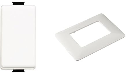 Bticino AM5001 1P schwarz, weiß Schalter Elektro – Messer Elektro Zubehör (schwarz, weiß)