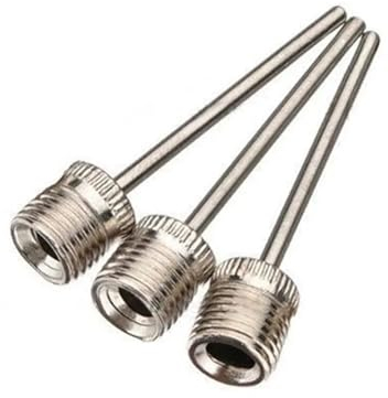 CLENEA 5PCS Basketball Aufblasen Pumpe Nadel Fußball Aufblasbare Luft Ventil Adapter Düse Ball Luft Nadel Edelstahl