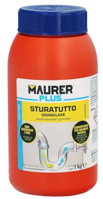 Desatascador Granular Profesional 1 Kg. Desatascador De Tuberías, Eliminador De Atascos, Limpiador De Tuberías