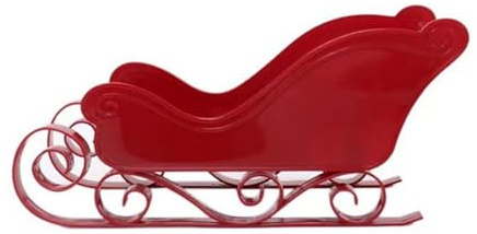 HNsdsvcd Festive Santa Sleigh Candy Dish Christmas Table Candy Bowl Plastic Sleighs Model Centerpiece And Decoration Candy Dish Centerpiece