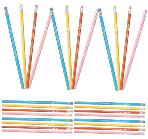 BCOATH 48-teiliges Süßes Bleistiftset Mit Radiergummis Holzstifte Für Kinder Zeichenstifte in Großen Mengen Mini-bleistifte Mit Aufbewahrungsetui