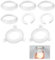 Set de 8 Adaptador Pantalla Lampara, Anillo Adaptador para Pantalla Lampara, Anillo Rosca Pantalla Lampara E27 a E14 en Plástico Durable, Ideal para Diversos Tipos de Lámparas, Fácil Instalación