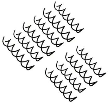 10 Stück Spiralförmige Haarspangen Schwarz Metall Für Damen Selbstgemacht | Flexible und Tragbare Haaraccessoires mit Sicherem Halt, aus Langlebigem Legierungsmaterial für Lange Haare
