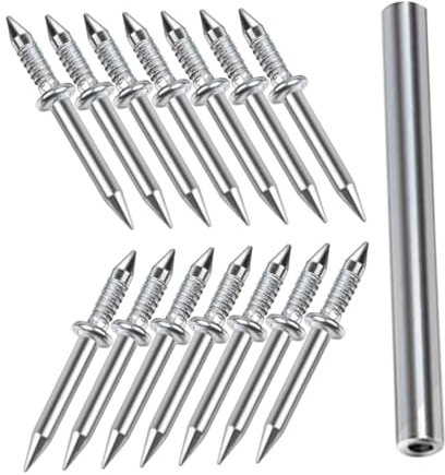 PartyKindom 50pièces Clous à Double Tête Pour Plinthes Invisibles Avec Outils De Montage Fixations Pour Éléments Bois Clous à Embout Accessoires De Décoration Murale