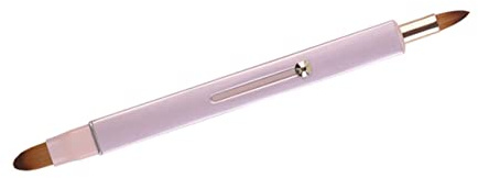 TOVINANNA 1pezzi Pennello Per Labbra Professionale Con Manico e Applicatore Retrattile Per Rossetto e Brush Con Design Doppio Per Precisione e Comfort