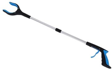 JYARZ Pinza para Palos Herramienta De Alcance De Agarre, Herramienta De Recogida De Alcance, Agarradores De Pinza Plegables, Recolectores De Basura Pinzas Extensibles para Viejos(Blue)
