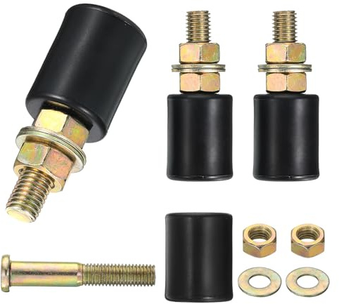 QUARKZMAN 4Pcs 1.18x1.57(LxH) Galets Guides Pour Portail Coulissant Noir | Galet Guide à Roulement En Nylon, Roues De Support Pour Portail Coulissant Pour Poulie, Porte Électrique