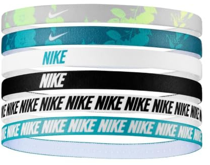Nike Flex Classic 6PK Printed Fascia per capelli da donna Barely Volt/Dusty Cactus/White One Size