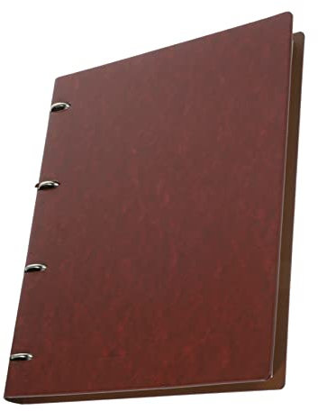 NAMOARLY Leder Ringbuch Notizbuch Wochenplaner Tragbar Büro Tagebuch Organizer Braun Hochwertiges Ringheft Für Notizen Und Planung