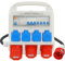 Distribuidor de Corriente 230V 16A - Configuración 4x230V + 2x16A + 1x32A CEE, Protección FI y Cable de Goma Pesada 4 Tomas Schuko,1 CEE 16/32A - IP54 Distribuidor de Energía para Obras y Talleres