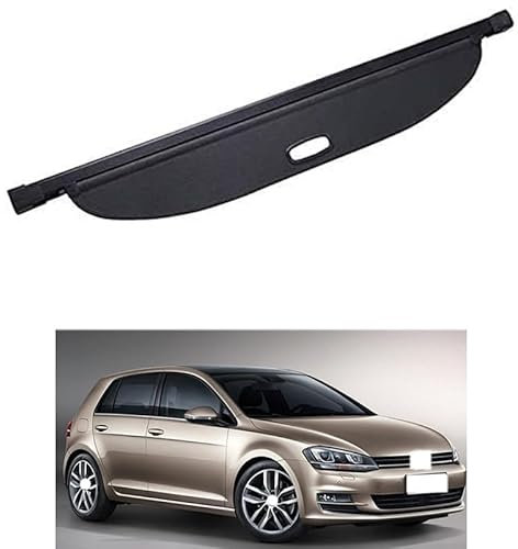 CCLXWY Auto Laderaumabdeckung Kofferraum Kofferraum Schutz Abdeckung Laderaumabdeckung,Kofferraumabdeckung Rollo Schutz Innere Zubehör für Golf 7 2014-2018