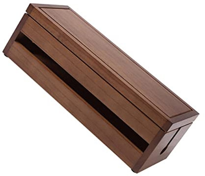 DIYEAH 1pezzi Scatola Portacavi in Legno Scatola Portaoggetti Per Caricabatterie e Multiprese Contenitore Per Ricarica e Accessori Elettronici Organizer Per Multifunzionale